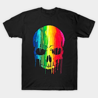 Color Skull Design T-Shirt